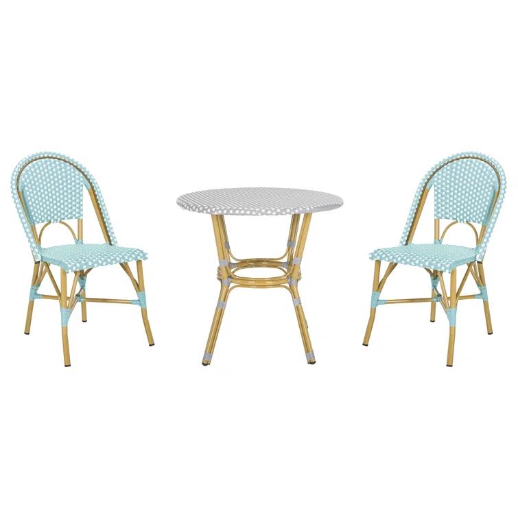 Casidy Polyethylene (PE) Wicker Wicker Outdoor Dining Side Chair