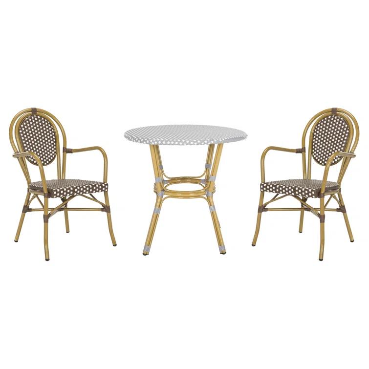 Wilburg Round Wicker/Rattan Outdoor Bistro Table