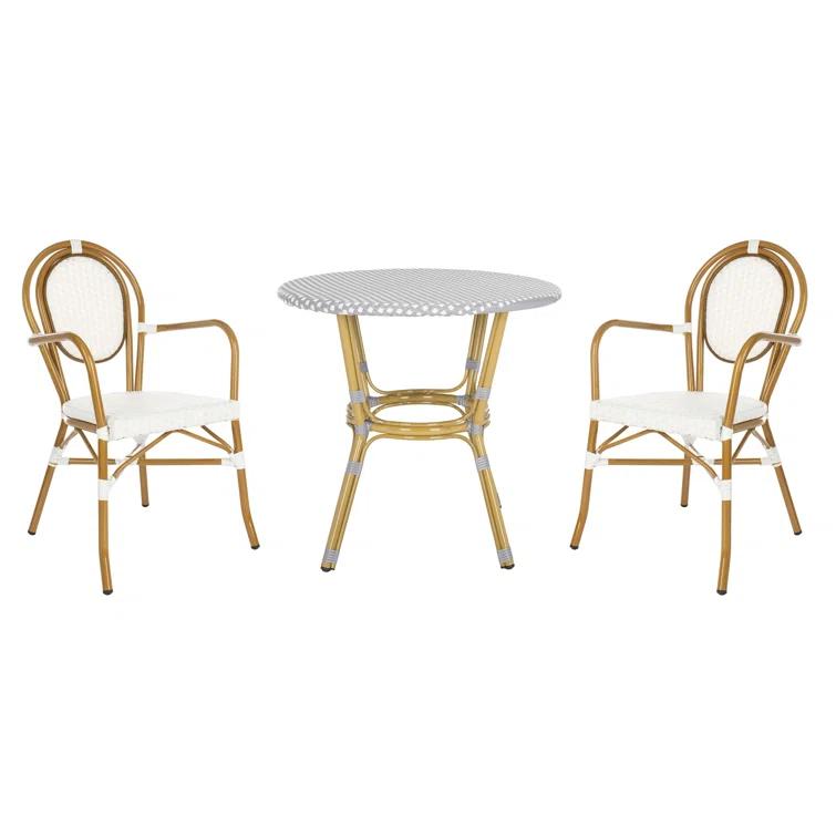 Wilburg Round Wicker/Rattan Outdoor Bistro Table