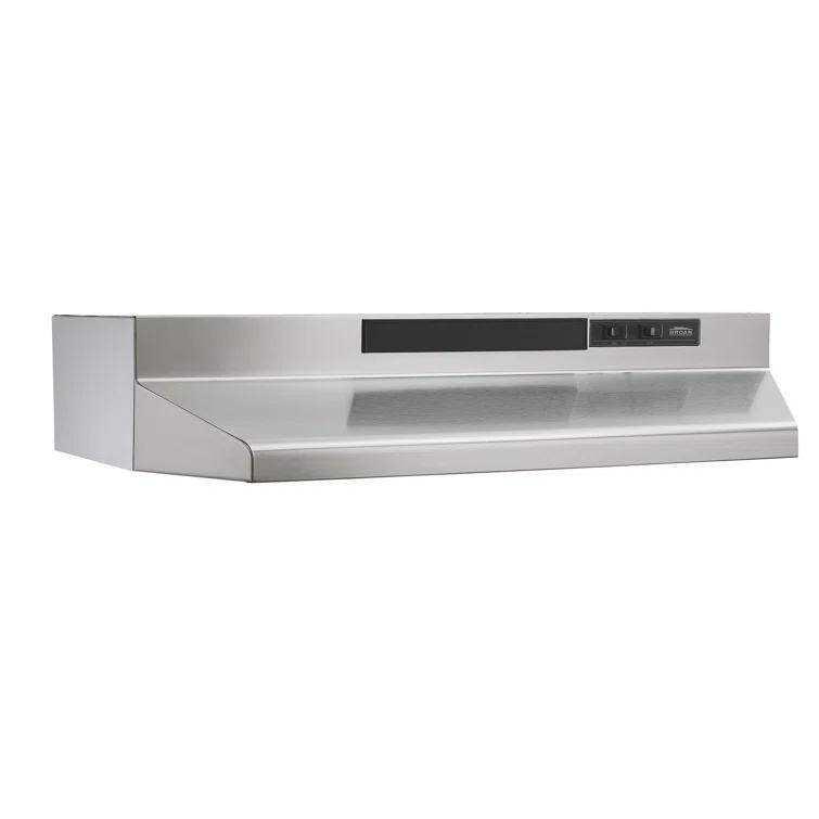 Broan NuTone Broan NuTone 24" Steel 190 CFM Convertible Under Cabinet Range Hood with Mesh Filter F402404