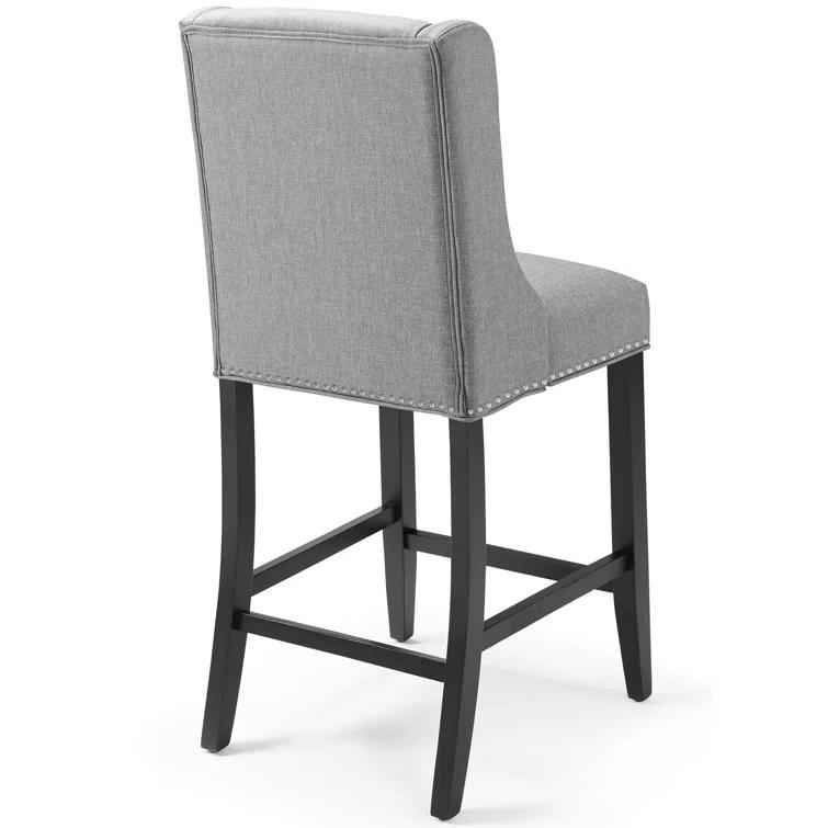 Modway Baron Upholstered Fabric Bar Stool