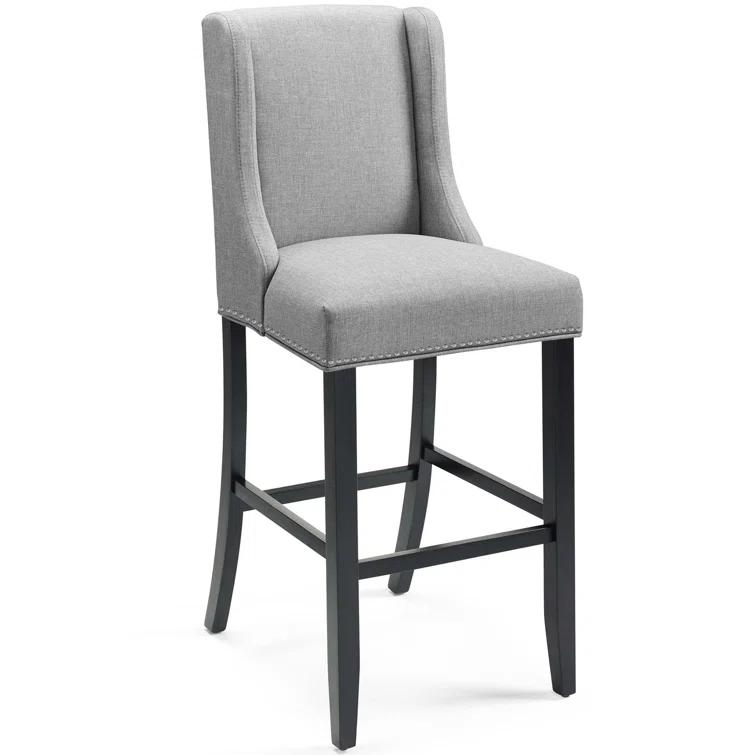 Modway Baron Upholstered Fabric Bar Stool