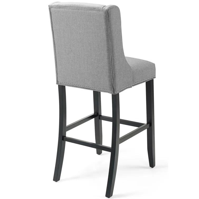 Modway Baron Upholstered Fabric Bar Stool