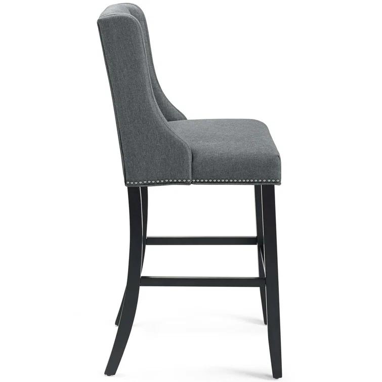 Modway Baron Upholstered Fabric Bar Stool
