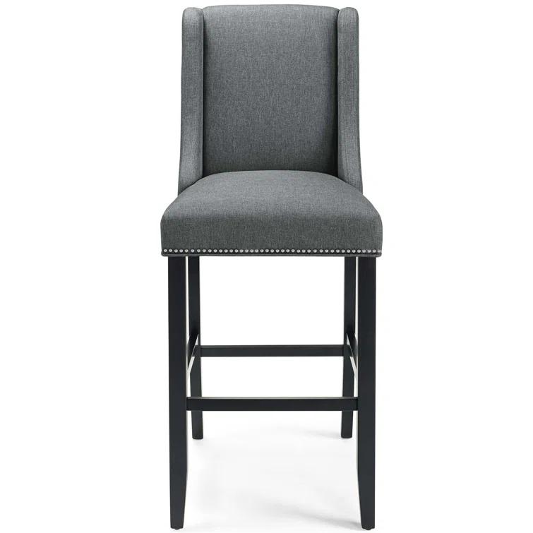 Modway Baron Upholstered Fabric Bar Stool
