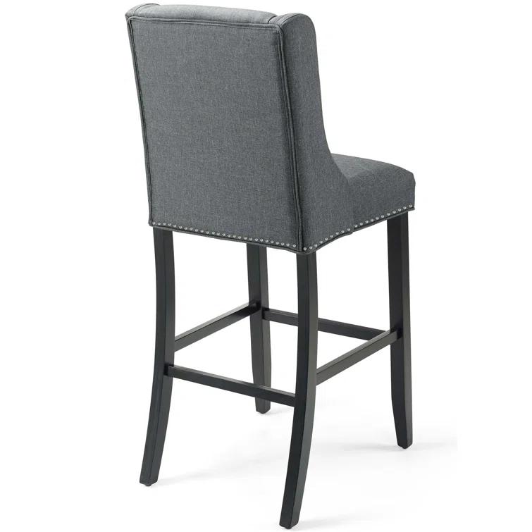 Modway Baron Upholstered Fabric Bar Stool