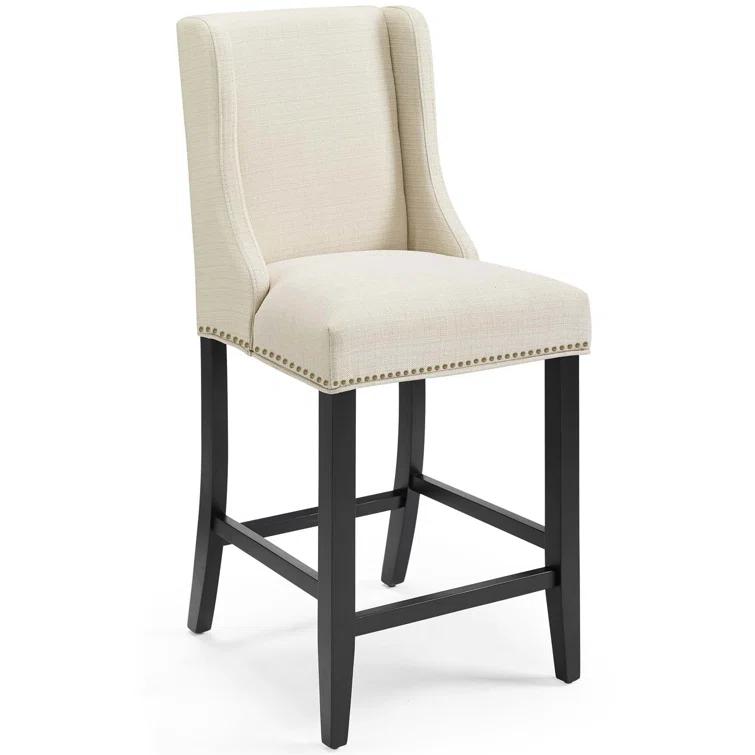 Modway Baron Upholstered Fabric Bar Stool