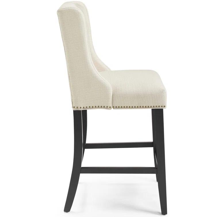 Modway Baron Upholstered Fabric Bar Stool