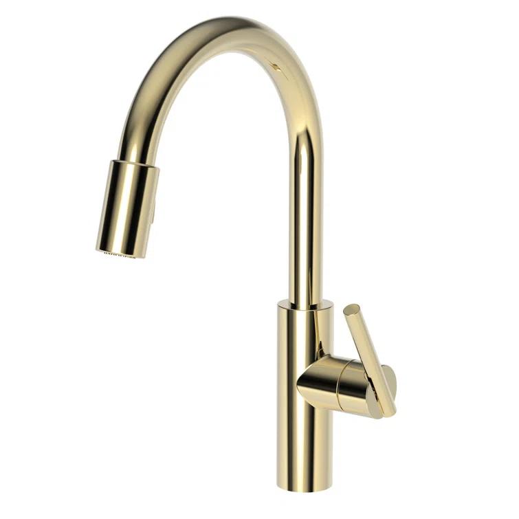 East Linear Pull Down Single Handle Kitchen Faucet