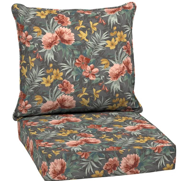 Phoebe Floral Outdoor Lounge Chair 5.75" Cushion