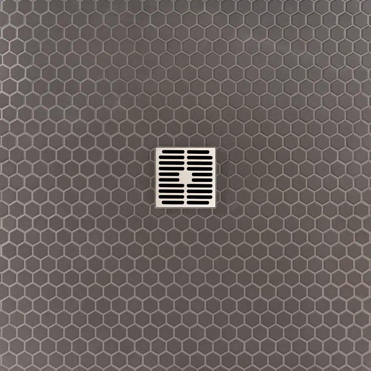 Slim 10.23" x 11.81" Matte Porcelain Floor and Wall Mosaic Tile