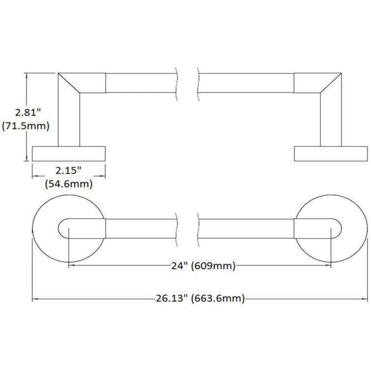 Graz Wall Mounted Towel Bar