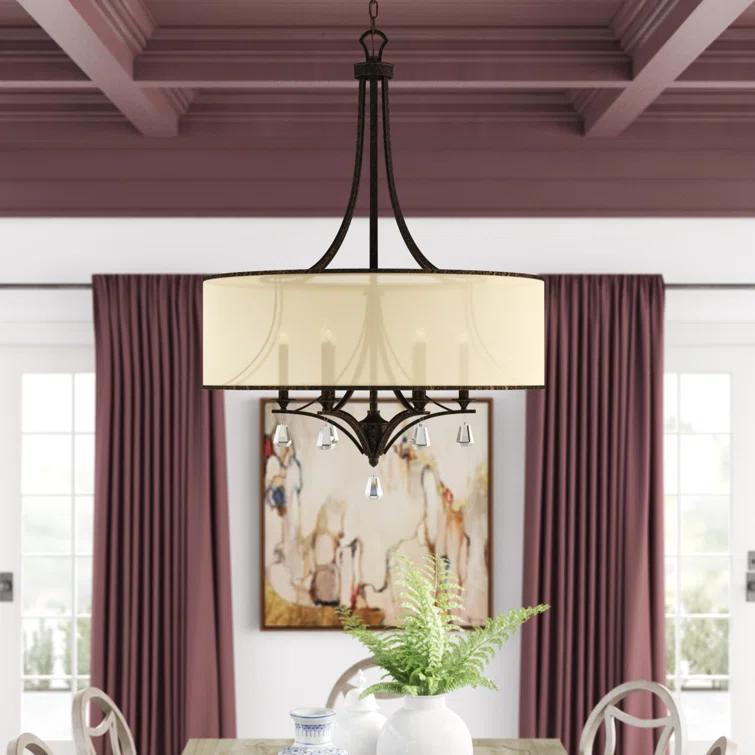 Mime 6 - Light Dimmable Drum Chandelier