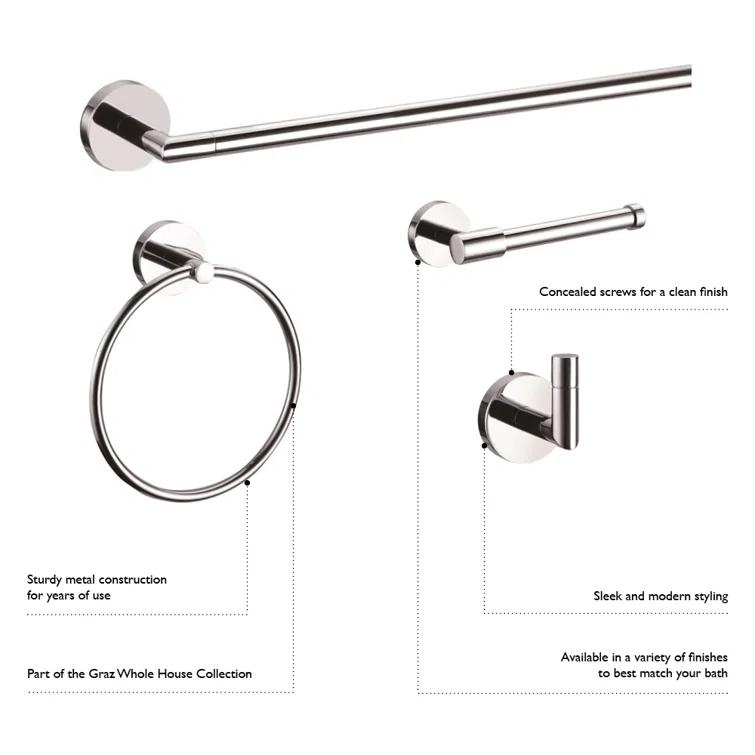 Design House Graz Wall Mounted Towel Bar 558361