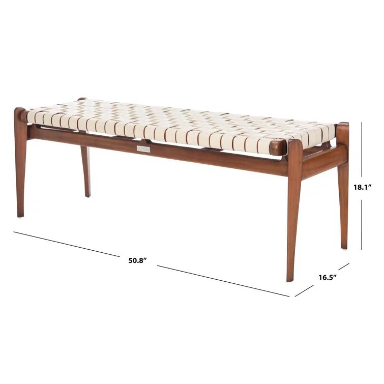 Kenan Genuine Leather Bench
