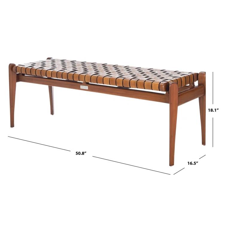 Kenan Genuine Leather Bench
