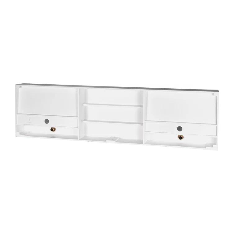 Juniper 72" Rectangular Modern Wall-Mounted Bathroom Sink with Concealed Drain Plate