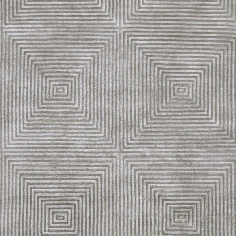 Candice Olson Rugs Luminous Blue Gray / Silver Blue Contemporary Rug