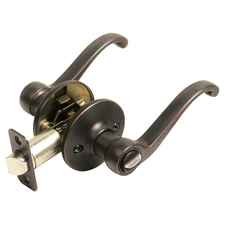 Scroll Privacy Bed/Bath Door Lever