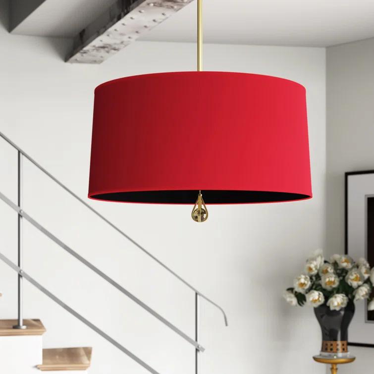 Robert Abbey Custis 3 - Light Drum Chandelier