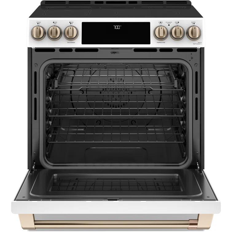 Café 30" 5.7 cu. ft. Smart Slide-in Electric Range with Convection Oven and Radiant Cooktop