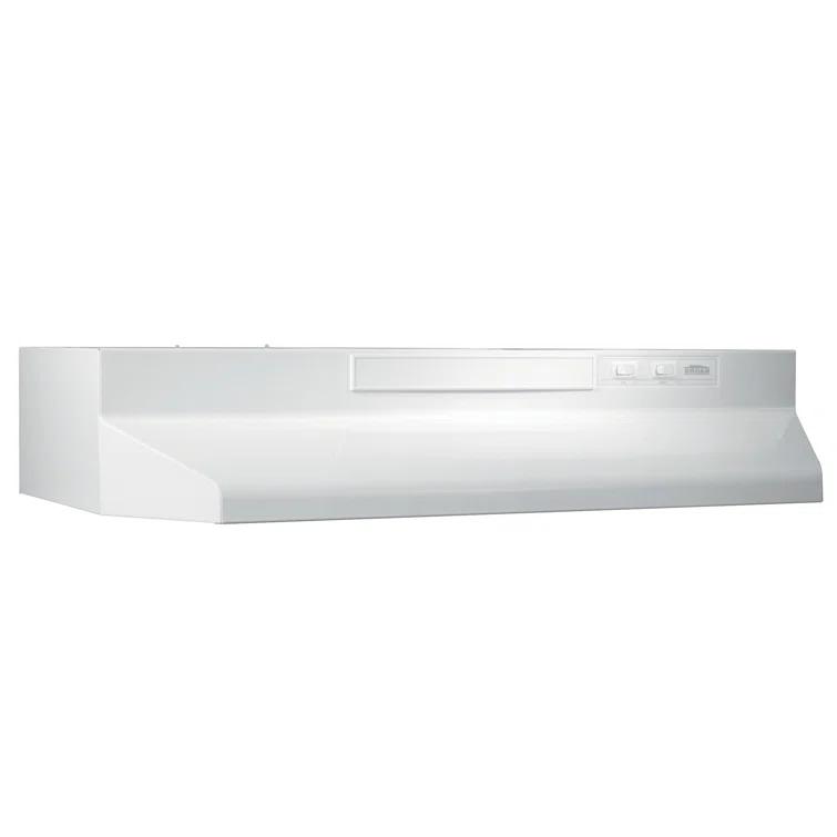 Broan NuTone 24" Steel 190 CFM Convertible Under Cabinet Range Hood with Mesh Filter