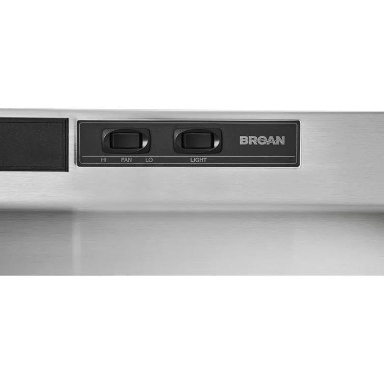Broan NuTone Broan NuTone 24" Steel 190 CFM Convertible Under Cabinet Range Hood with Mesh Filter F402404