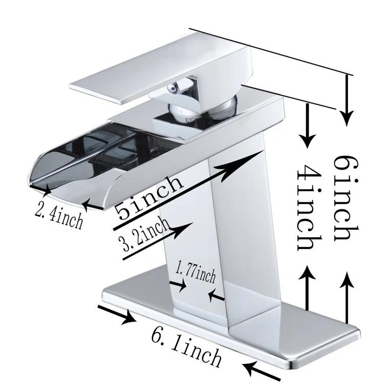 VIBRANTBATH YZJ9009-C-2 Single-Hole Single-handle Bathroom Faucet with Drain Assembly