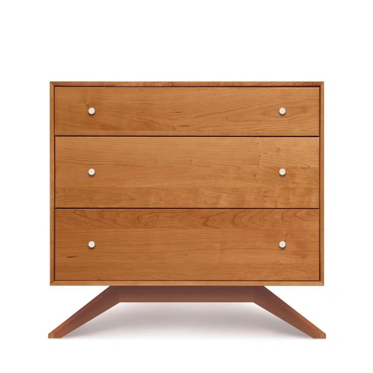 Astrid 3 Drawer 33.5" W Solid Wood Chest