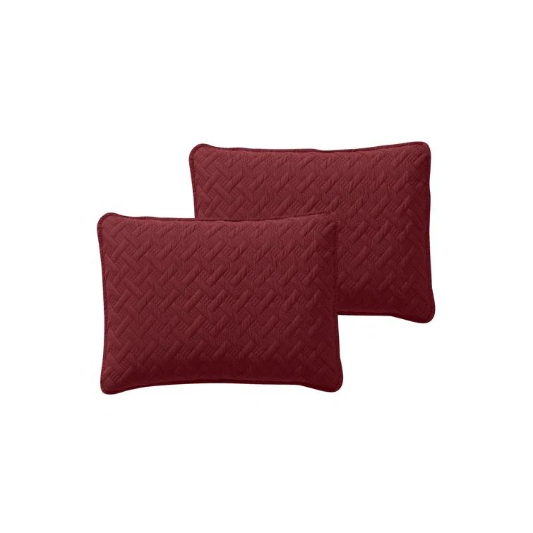 Nina Embossed Basketweave Quilt Set