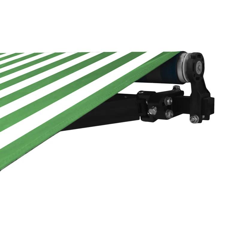 Motorized Retractable Patio Awning- Black Frame