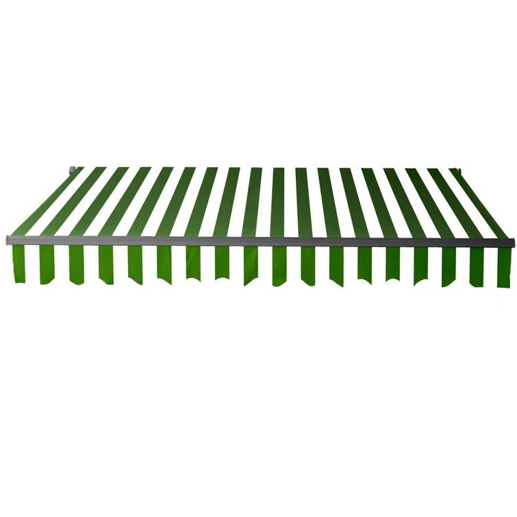 Motorized Retractable Patio Awning- Black Frame