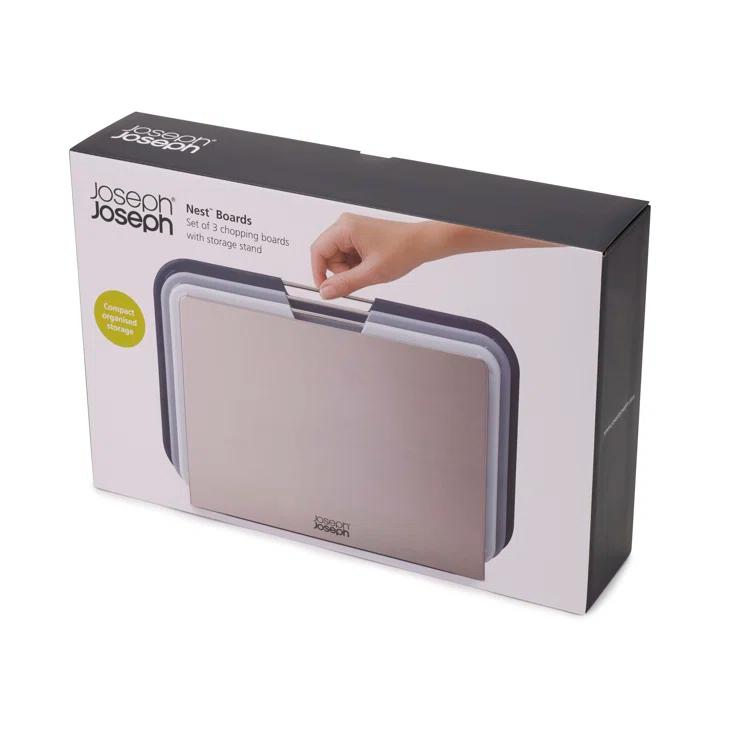 Joseph Joseph Joseph Joseph Nest Boards 3-Piece Cutting Board Set with Stand