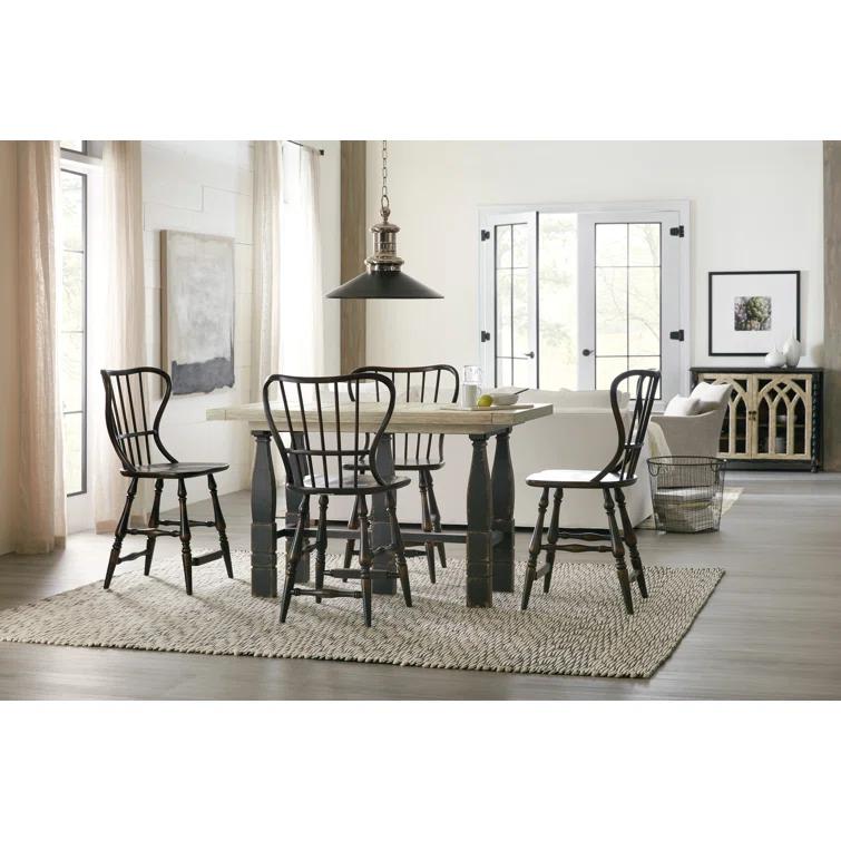Black Leather Saddle Style Wood Counter Stool