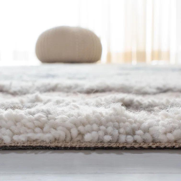 Adelone Shag Hand Tufted Wool Southwestern Rug