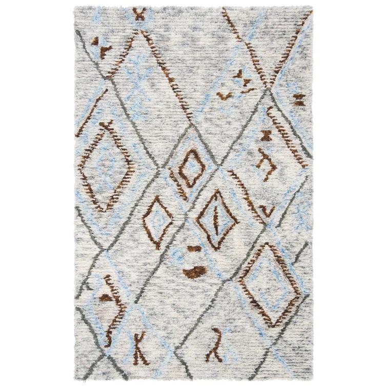Powell Shag Hand Tufted Wool Southwestern Rug