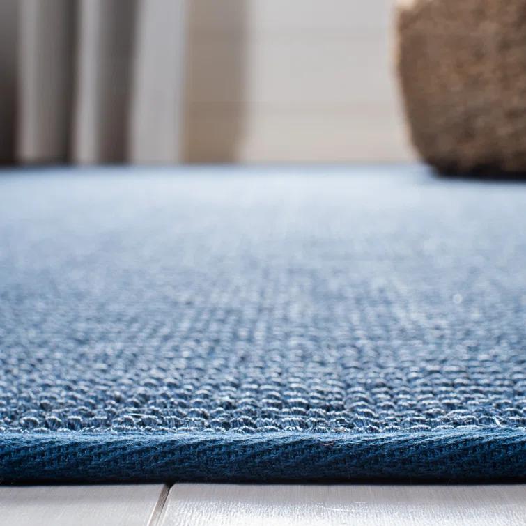 Martha Stewart Sisal/Jute Solid Color Rug in Blue