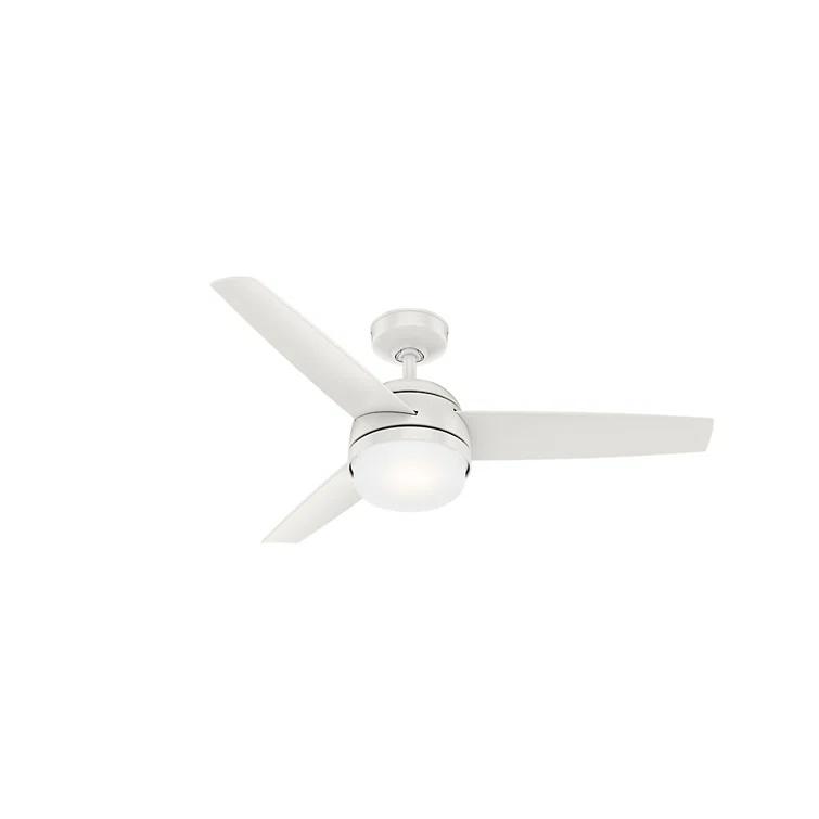 48" Midtown 3 - Blade Standard Ceiling Fan with Remote Control and Light Kit Included