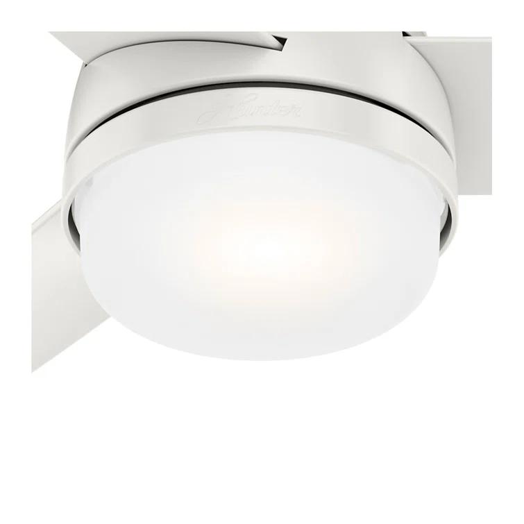 48" Midtown 3 - Blade Standard Ceiling Fan with Remote Control and Light Kit Included
