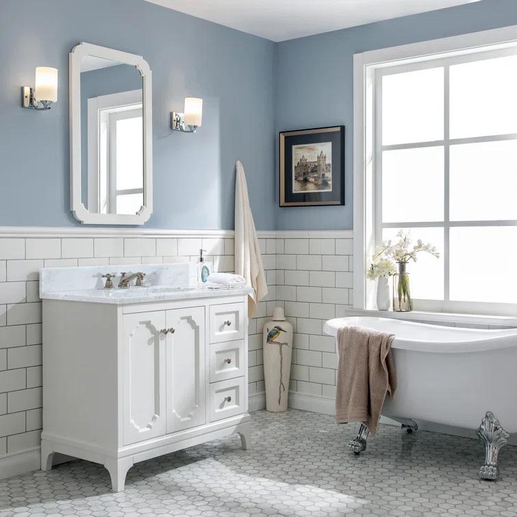 Willa Arlo™ Interiors Bernardo 36'' Single Bathroom Vanity with Stone Top