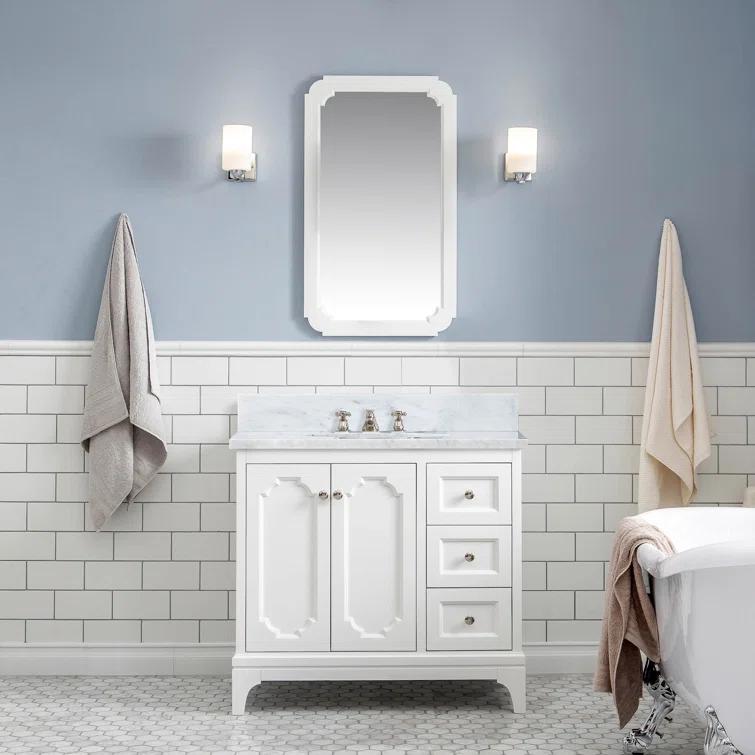 Willa Arlo™ Interiors Bernardo 36'' Single Bathroom Vanity with Stone Top