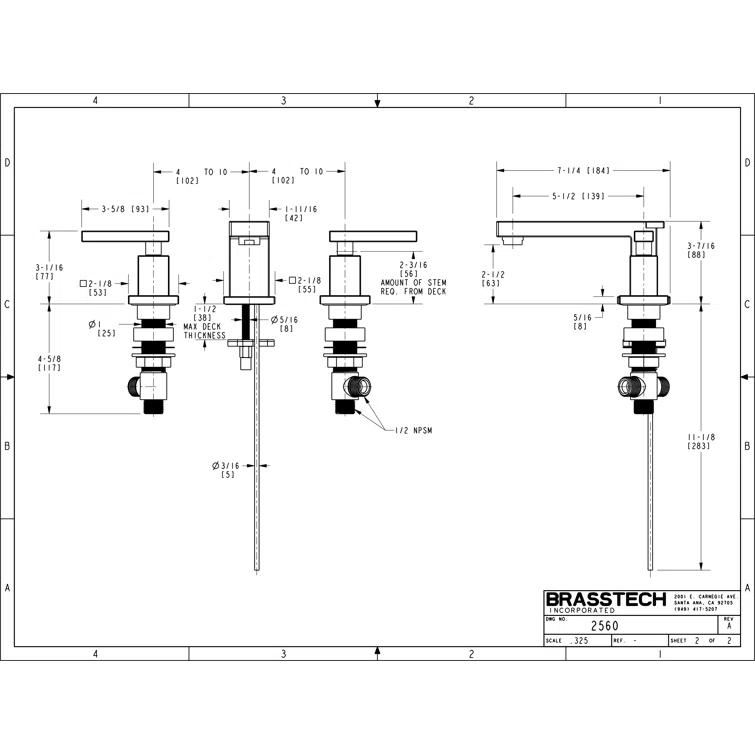 Skylar Widespread Bathroom Faucet with Drain Assembly