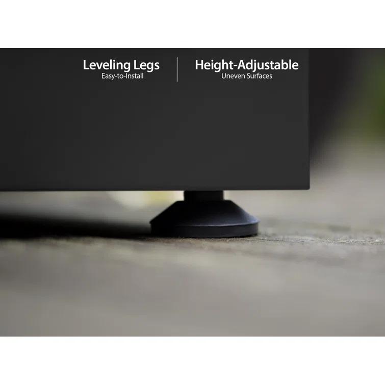 Outdoor Kitchen Cabinets 97" W x 24" D Stainless Steel 5-Piece Set with Covers