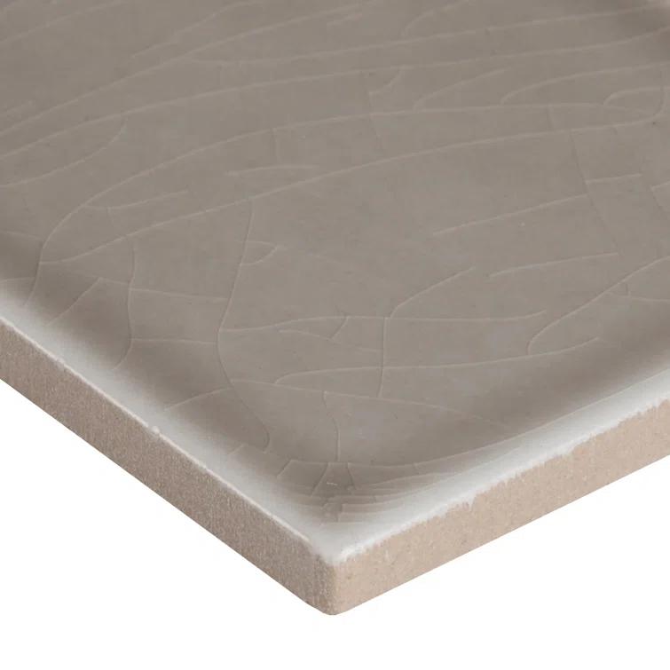Glazed Handcrafted 4" x 12" Glossy Ceramic Subway Tile