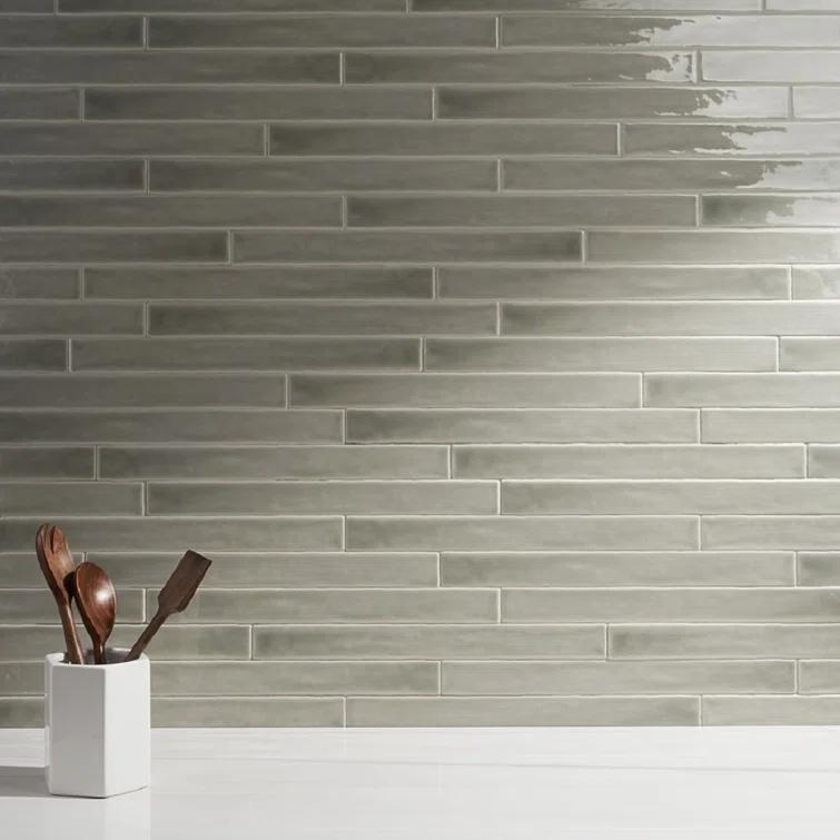 Capetown 2" x 20" Crackled Ceramic Subway Wall Tile (20 pieces/ 5.38 sq. ft./ Case)