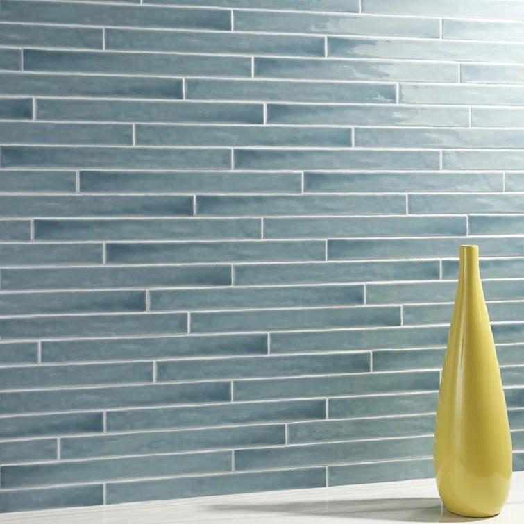 Capetown 2" x 20" Crackled Ceramic Subway Wall Tile (20 pieces/ 5.38 sq. ft./ Case)