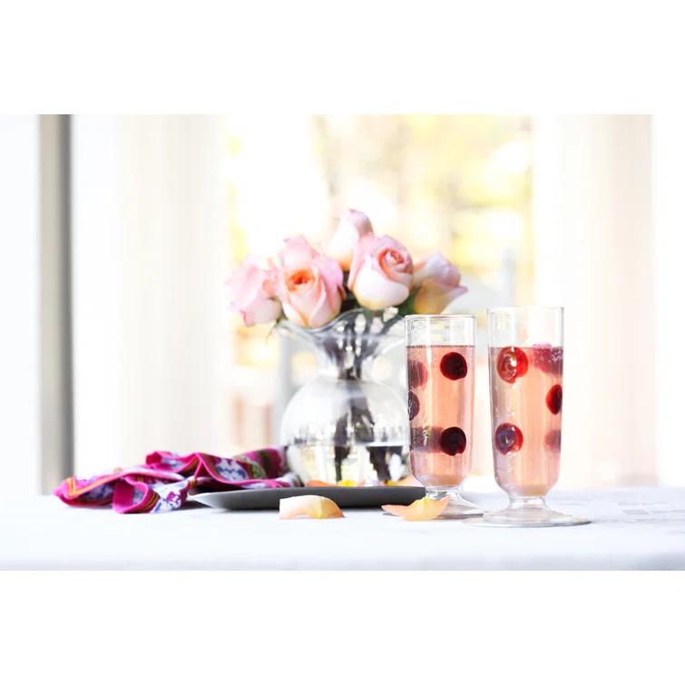 VIETRI Hibiscus Handmade Glass Table Vase