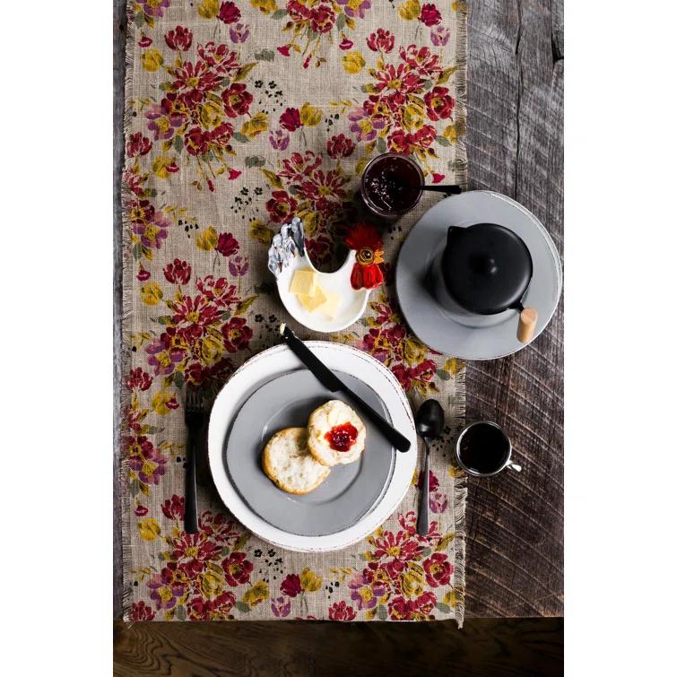 VIETRI Lastra 16 Piece Handmade Stoneware Dinnerware Set - Service for 4 (Set of 16)