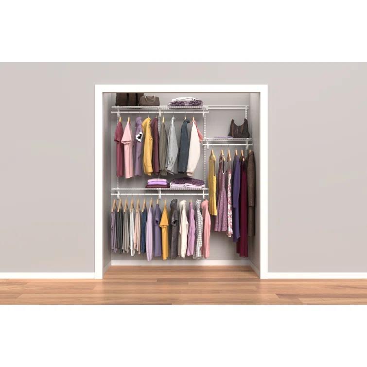 ShelfTrack 48" W - 72" W Closet System Starter Kit