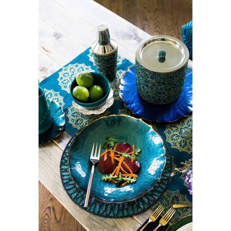 Viva by Vietri Baroque Glass No Pattern Charger